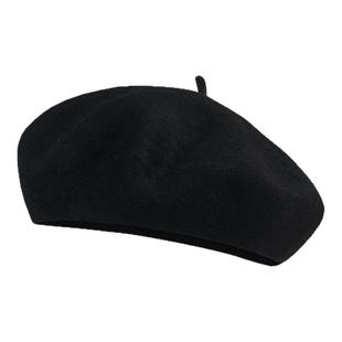 羊毛呢贝雷帽子女2025新款秋冬文艺复古显脸小画家帽高级感蓓蕾帽