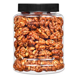 新货琥珀核桃仁500g罐装即食蜂蜜味坚果官方旗舰店休闲去皮零食