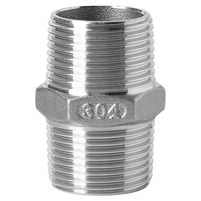 304不锈钢六角对丝外丝201直通外牙精铸316直接内接水管接头1分