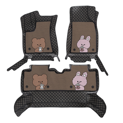 比亚迪全系专用汽车脚垫卡通可爱