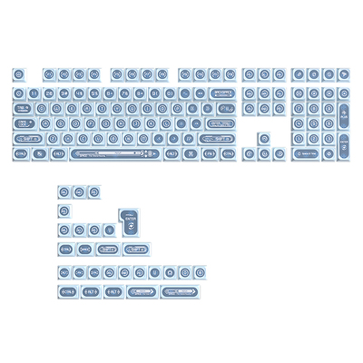 猫眼石蓝色PC透光正刻键帽原厂