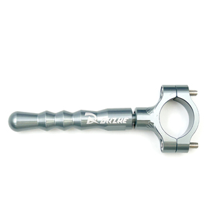 适用于电动车摩托车改装边撑侧踢支架脚踢架延加长杆辅助块铝合金