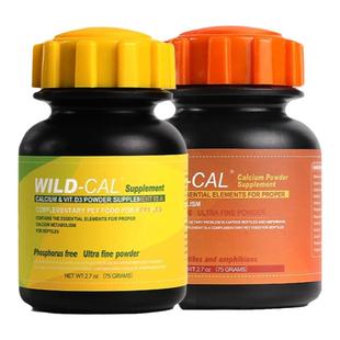 美国WILD-CAL爬虫钙粉爬宠含D3钙粉肠胃调理bac守宫鬃狮维生素