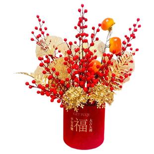 天然黄金大麦干花束福袋钱袋子客厅摆设件金黄麦穗装饰乔迁仿真花