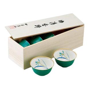 日本香兰社绿兰花茶杯套装进口日式小清新有田烧陶瓷杯子茶具茶壶