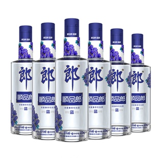 郎酒 顺品郎蓝顺红顺金盖480mlx6瓶装45度白酒纯粮酿造光瓶酒