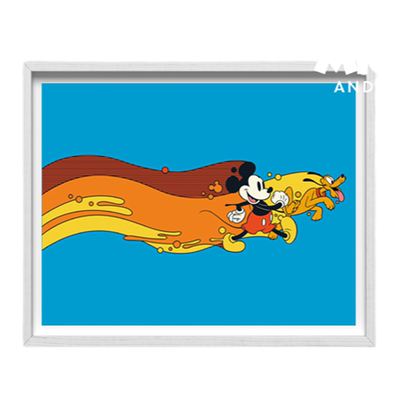 SUNDAY HOME 迪士尼米奇潮流家居创意客厅卧室装饰画原创艺术版画