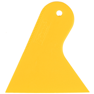 KTM汽车贴膜工具玻璃墙纸贴膜黄色三角小刮板塑料小刮片改色膜