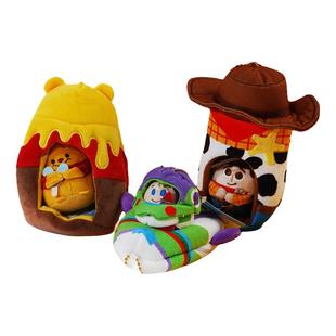 火箭巴斯胡迪挂件维尼场景屋可爱三眼毛绒公仔史迪玩具玩偶钥匙扣