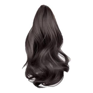 梨花卷短马尾假发女抓夹低马尾仿真发自然高马尾发夹头饰假发辫子