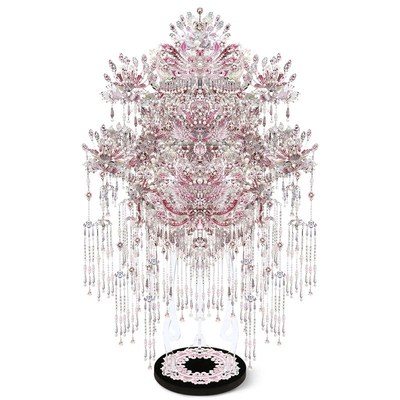 钢达新品鎏银凤冠婚礼创意礼物