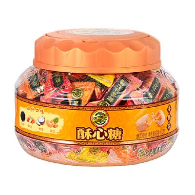 徐福记桶装混合口味酥心糖600g节日送礼