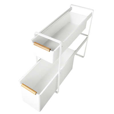 下水槽置物架抽拉式橱柜窄缝拉篮