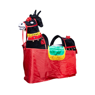 毛驴成人扭秧歌跑驴毛驴旱船铁丝架民俗社火表演赶马大小毛驴道具