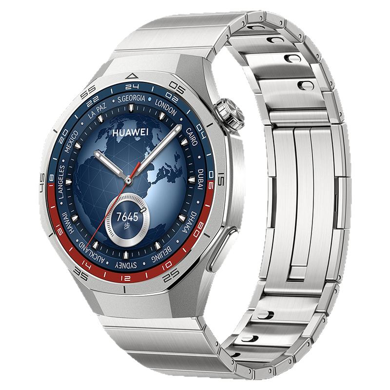 适用华为watch5手表带新款watchgt5金属5pro保时捷GT4一珠不锈钢腕表带GT3/2pro运动watch4pro智能男士高级