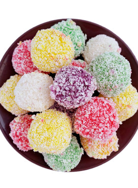 彩球膨化食品80后怀旧爆米花