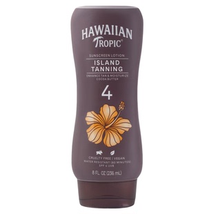 美国Hawaiian Tropic夏威夷古铜色spf4助晒乳古铜色美黑房灯机