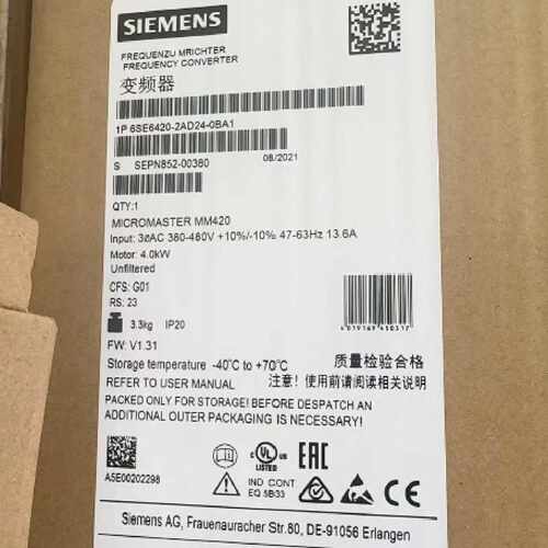 询价-6SE6420-2AD24-0BA1MM420变频