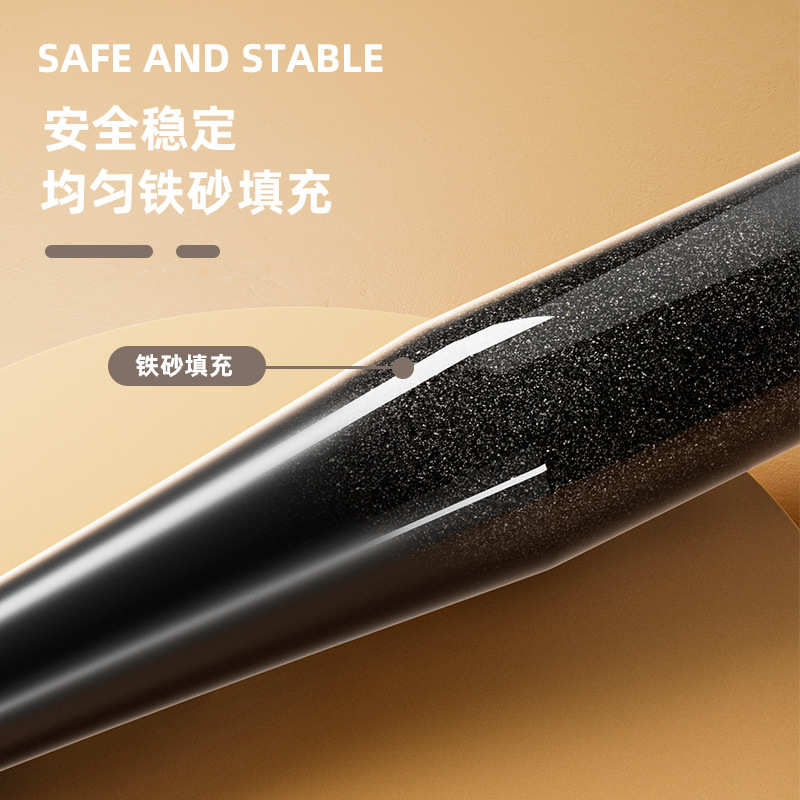 棒铃健身家用男士哑铃力量训练器材伊朗棒剑铃训练棍包胶棒玲锤铃