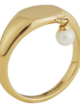 ins潮风小众设计珍珠戒指