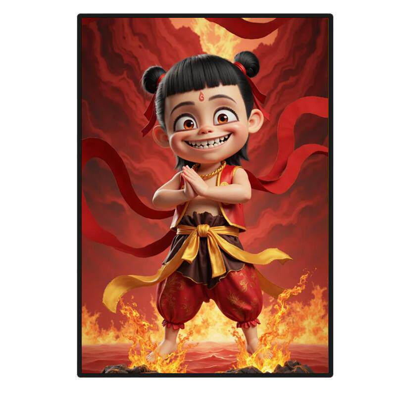 动漫装饰挂画灯箱led发光海报