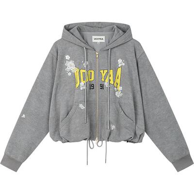 UOOYAA/乌丫华丽钉珠卫衣外套