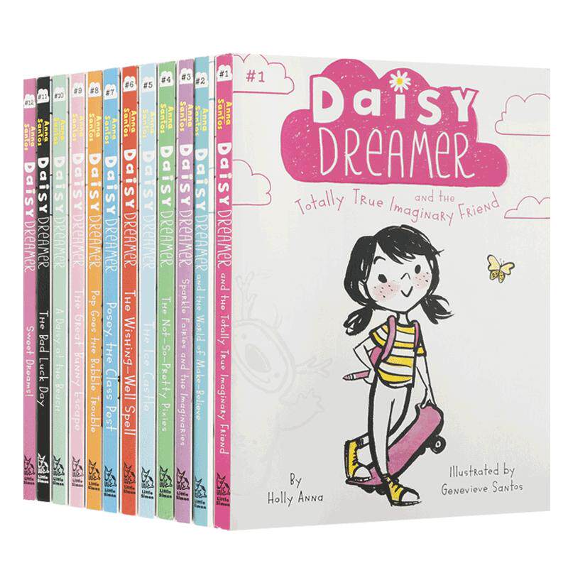 英文原版 Daisy Dreamer 梦想家黛西系列12册 儿童英语启蒙早教益智亲子互动学习图画故事书 平装绘本激发想象力友谊故事正版