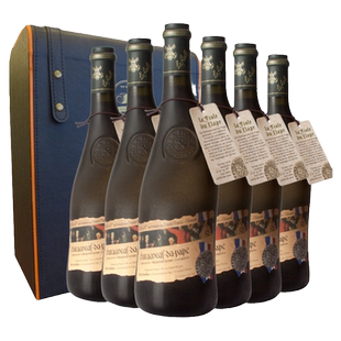 法国歪脖子红酒教皇新堡50周年干红葡萄酒列级庄整箱礼盒