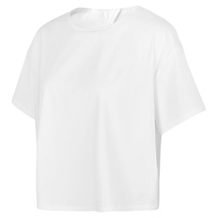 斯凯奇Freedom自在系列圆领短袖T恤透气舒适户外运动休闲宽松女装