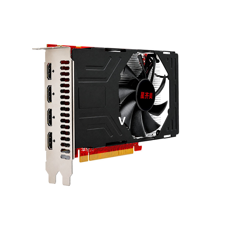 星齐美RX5602G/4G四屏显卡