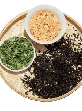 简单速成紫菜虾皮米汤料包