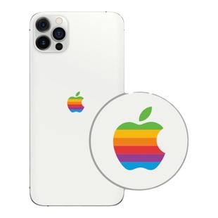 艺贴进口铸造级带导气槽 适用苹果手机iphone logo贴纸保护膜防指纹挡划痕个性贴画防水撕下不留胶 一份4枚装
