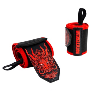 勇士征战健身龙纹护腕男女硬拉卧推助力带扭伤手执练加压运动举重