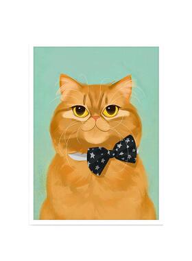 猫咪海报酒吧宠物店壁画