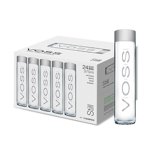 VOSS芙丝挪威进口天然泉水800ml*12瓶高端玻璃瓶饮用水