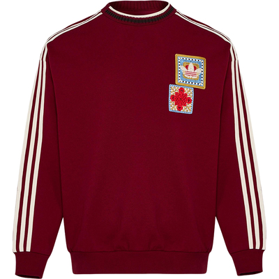 Adidas/阿迪达斯正品三叶草男女休闲新年款运动套头卫衣KU1423