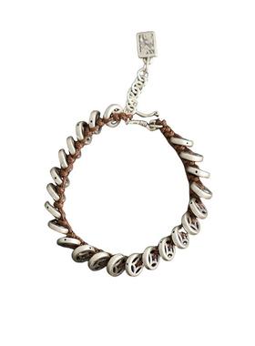 足银999复古钱币编绳手链女2025年小众气质个性百搭文艺手环饰品