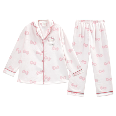 法式海岛绒真丝睡衣女秋冬家居服