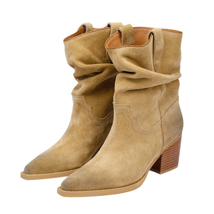 【胡可推荐】BREADTREE面包树西部风堆堆骑士靴长期主义单品