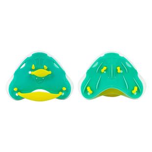 Speedo速比涛游泳手蹼训练专业儿童自由泳划水掌柔韧舒适半掌装备