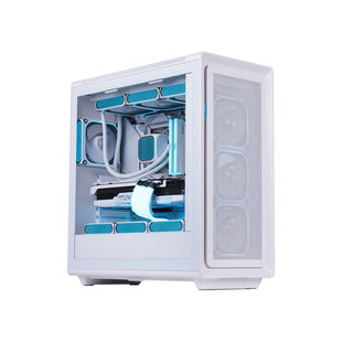 爱国者aigo扶摇千里台式机电脑机箱360水冷ATX主板六面网孔散热