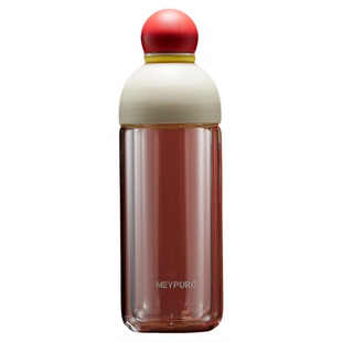 麦普隆茶水分离玻璃杯家用2024年新款女双层内胆耐高温高硼硅水杯