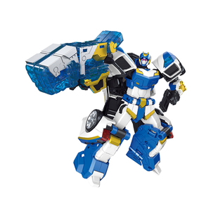 炫卡斗士炫蓝闪电急救卫士变形机甲模型炫蓝雷霆王积木人盲盒玩具