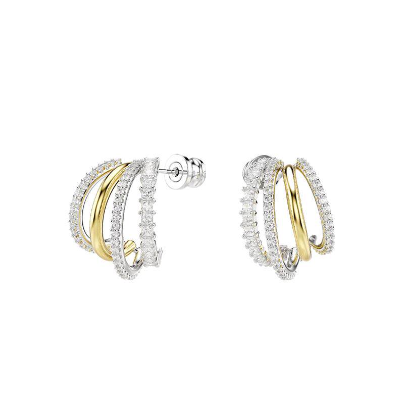 【自营】Swarovski/施华洛世奇时尚百搭 潮流小众 耳饰玫瑰金金色
