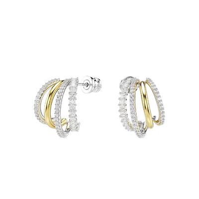【自营】Swarovski/施华洛世奇时尚百搭 潮流小众 耳饰玫瑰金金色