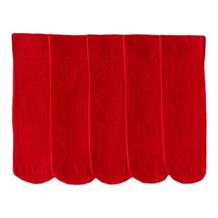 梦娜龙年本命年红色袜子天鹅绒女中筒袜新年送礼物鸿运袜秋冬