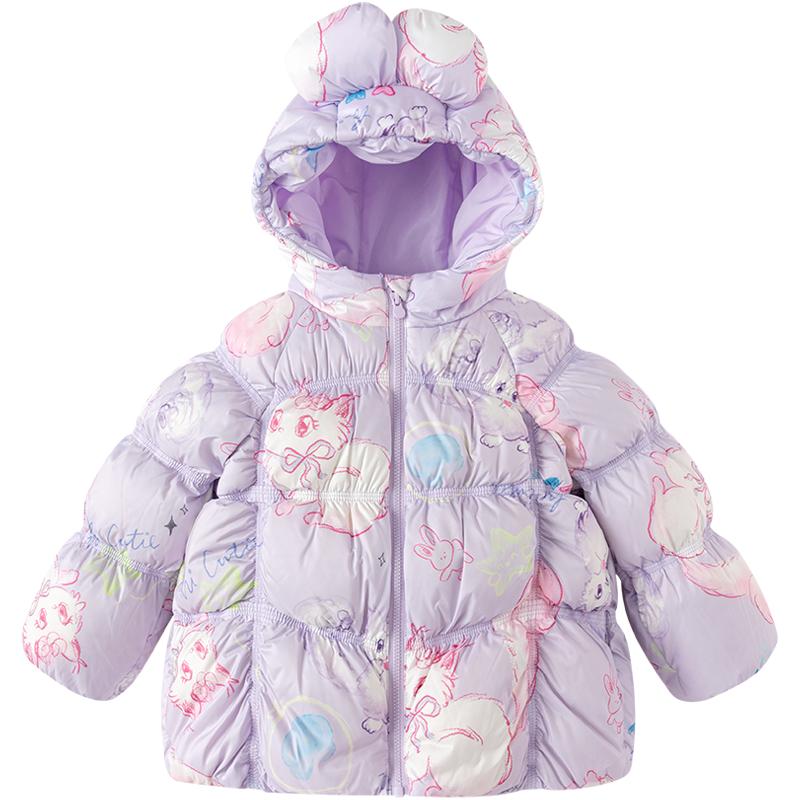 巴拉巴拉女童羽绒服宝宝加厚外套