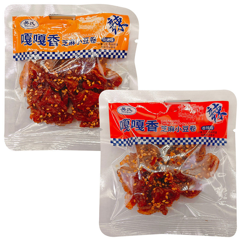吴氏嘎嘎香芝麻小豆卷解馋分享