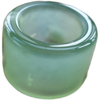 天然高档岫玉扳指戒指细腻正品