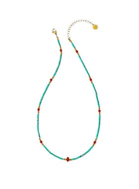 绿松石串珠高级感复古项链